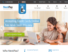 Tablet Screenshot of nextpay.com